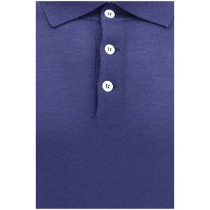 Brunello Cucinelli Blue Cashmere Dress Shirt