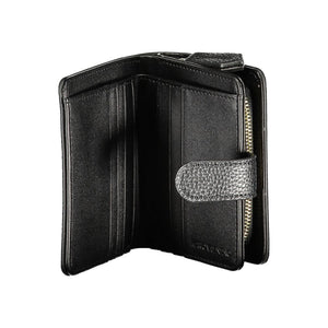 Mario Valentino Black Polyurethane Women Wallet
