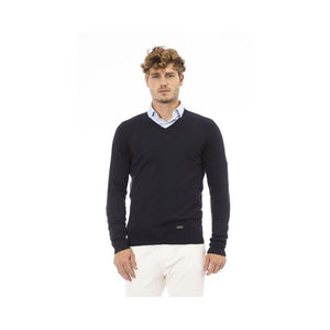 Baldinini Trend Blue Cashmere Sweatshirt