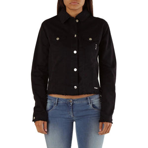 Met Black Cotton Denim Jacket