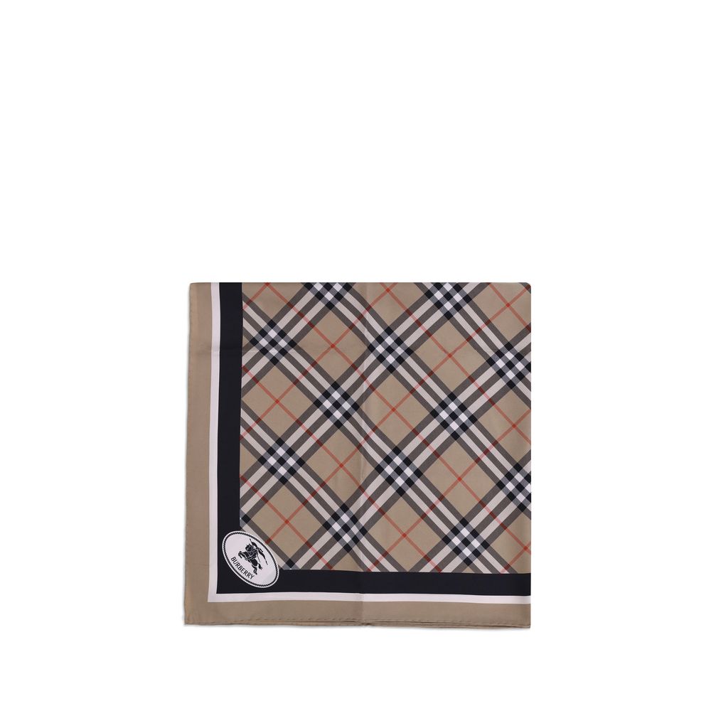 Burberry Beige Silk Scarf