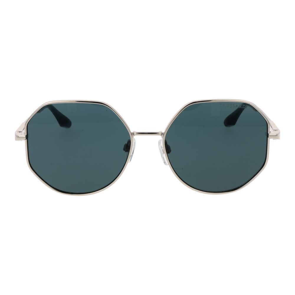 Trussardi Silver Metal Sunglasses