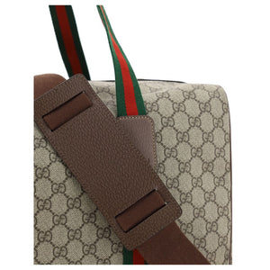 Gucci Brown Cotton Luggage And Travel