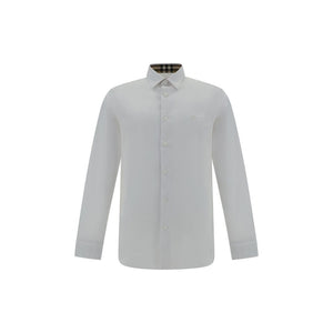 Burberry White Cotton Dress Shirt