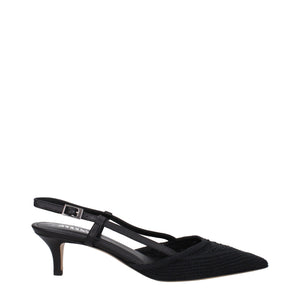 Isabel Marant Black Fabric Mid Heel Pumps