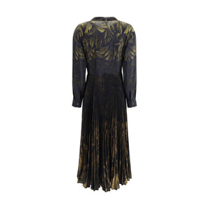 Sara Roka Multicolor Polyester Casual Dress