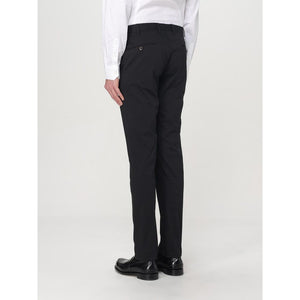 PT Torino Black Cotton Dress Pants