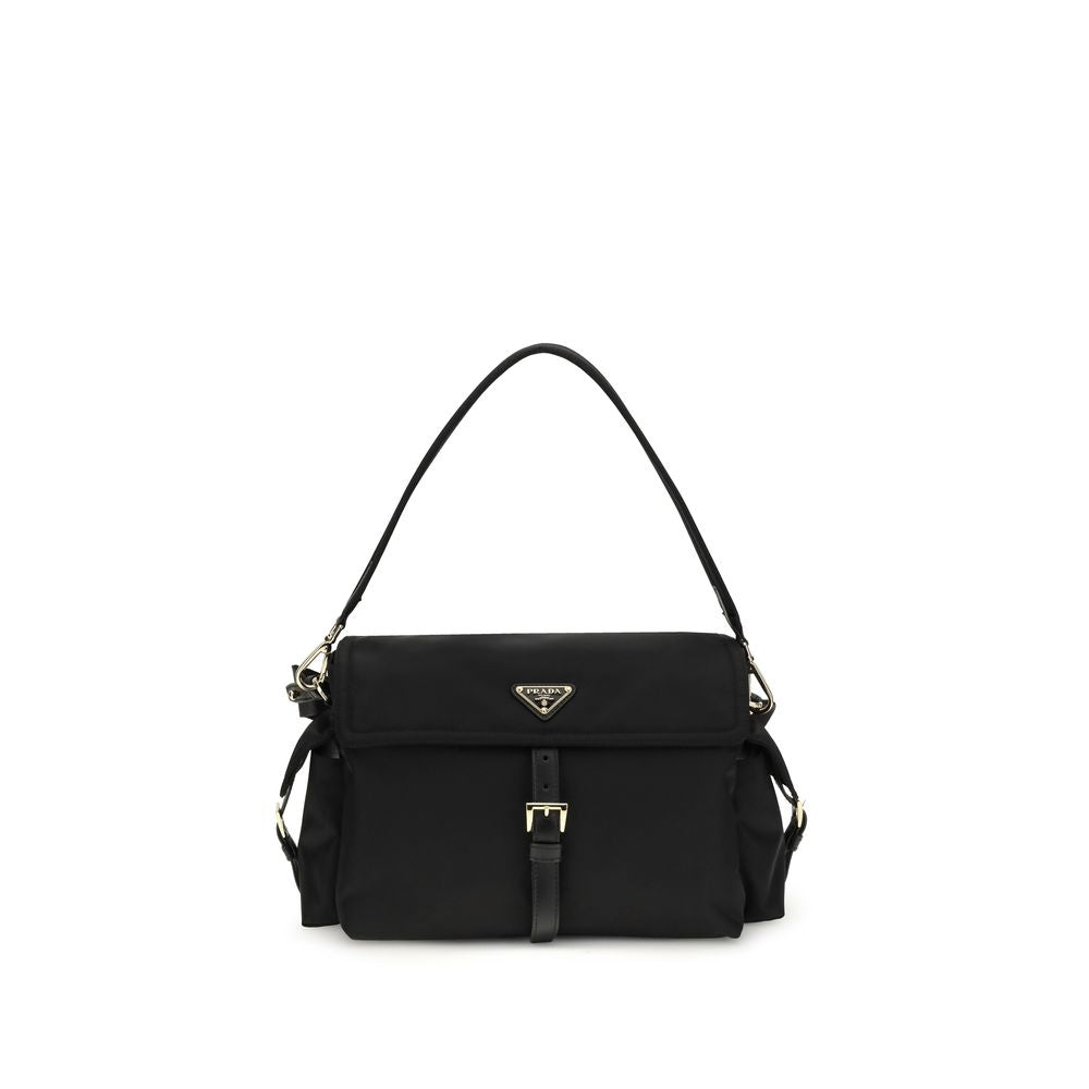 Prada Black Recycled Polyamide Shoulder Bag