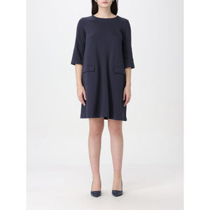 Max Mara Blue Cotton Casual Dress