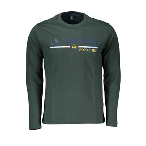La Martina Green Cotton T-Shirt