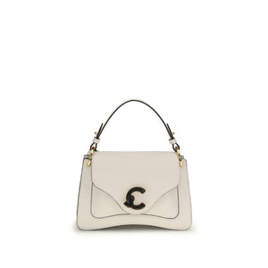 Coccinelle Cream Calf Leather Bos Taurus Handbag