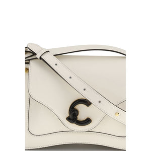 Coccinelle Cream Calf Leather Bos Taurus Handbag