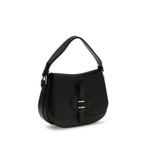 Coccinelle Black Calf Leather Bos Taurus Handbag