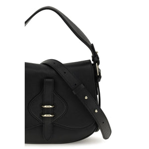 Coccinelle Black Calf Leather Bos Taurus Handbag