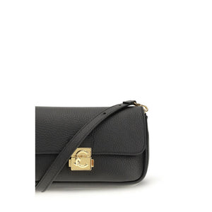 Coccinelle Black Calf Leather Bos Taurus Shoulder Bag