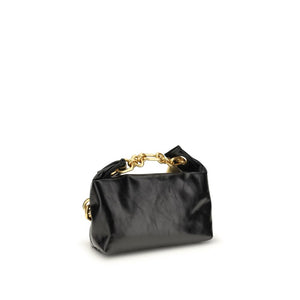 Balmain Black Calf Leather Bos Taurus Shoulder Bag