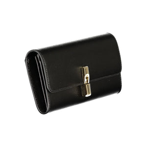 Furla Black Leather Women Wallet