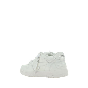 Off-White White Leather Low Top Sneakers