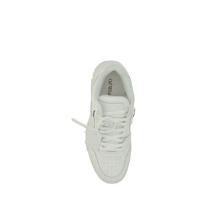 Off-White White Leather Low Top Sneakers