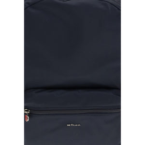 Kiton Blue Fabric Backpack