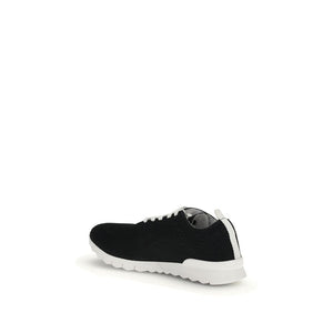 Kiton Black Rubber Athletic Sneakers
