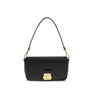 Coccinelle Black Calf Leather Bos Taurus Shoulder Bag