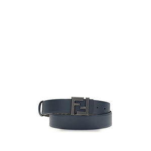 Fendi Blue Calf Leather Bos Taurus Regular Belt