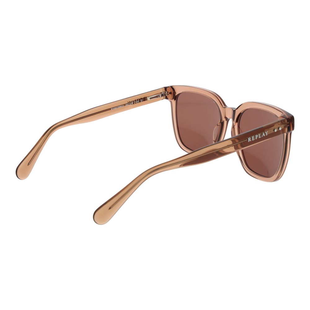 Replay Brown Plastic Sunglasses
