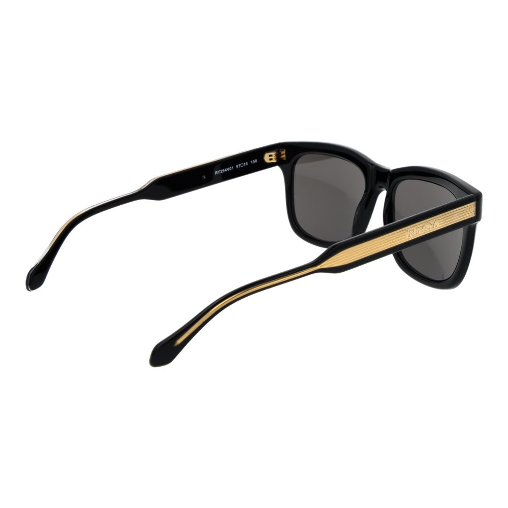 Replay Black Plastic Sunglasses