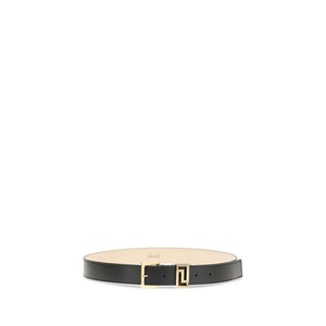 Versace Black Calf Leather Bos Taurus Belt