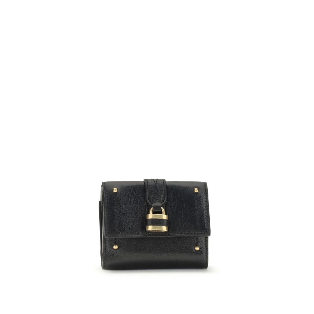 Chloé Black Calf Leather Bos Taurus Wallet