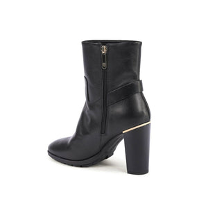 Tommy Hilfiger Black Leather Ankle Boots