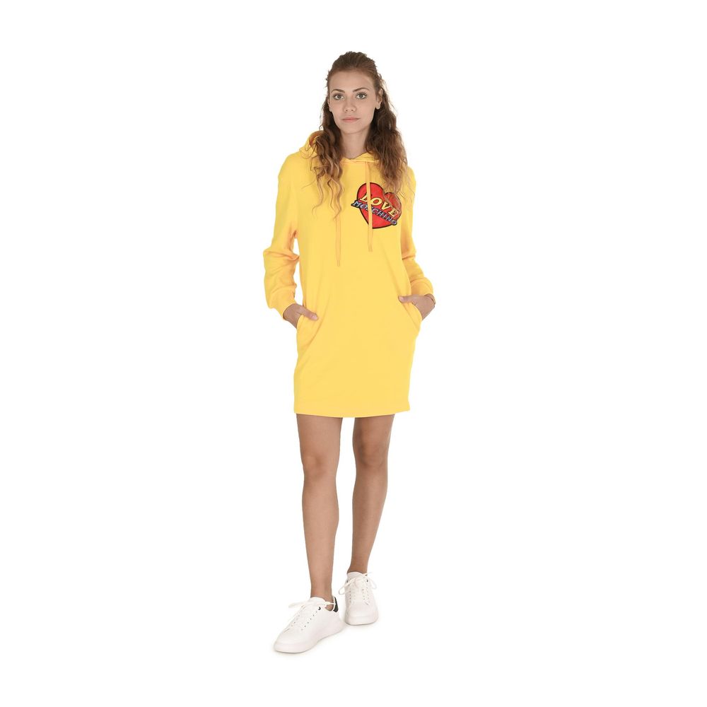Moschino Yellow Cotton Casual Dress