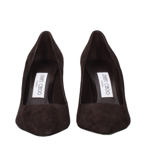 Jimmy Choo Brown Leather High Heel Pumps