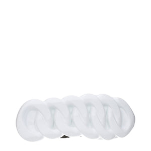 Versace Gray Leather Athletic Sneakers