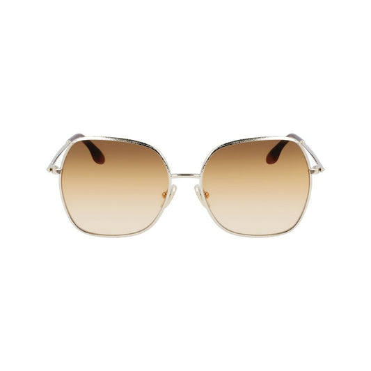 Victoria Beckham Gold Metal Sunglasses