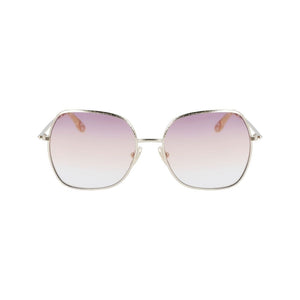 Victoria Beckham Gold Metal Sunglasses