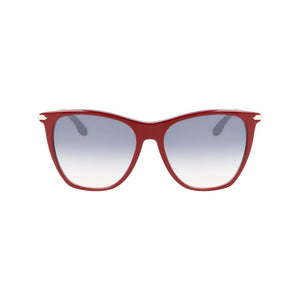 Victoria Beckham Burgundy Acetate Sunglasses