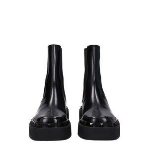 Valentino Garavani Black Leather Ankle Boots