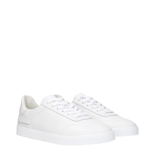 Givenchy White Leather Low Top Sneakers