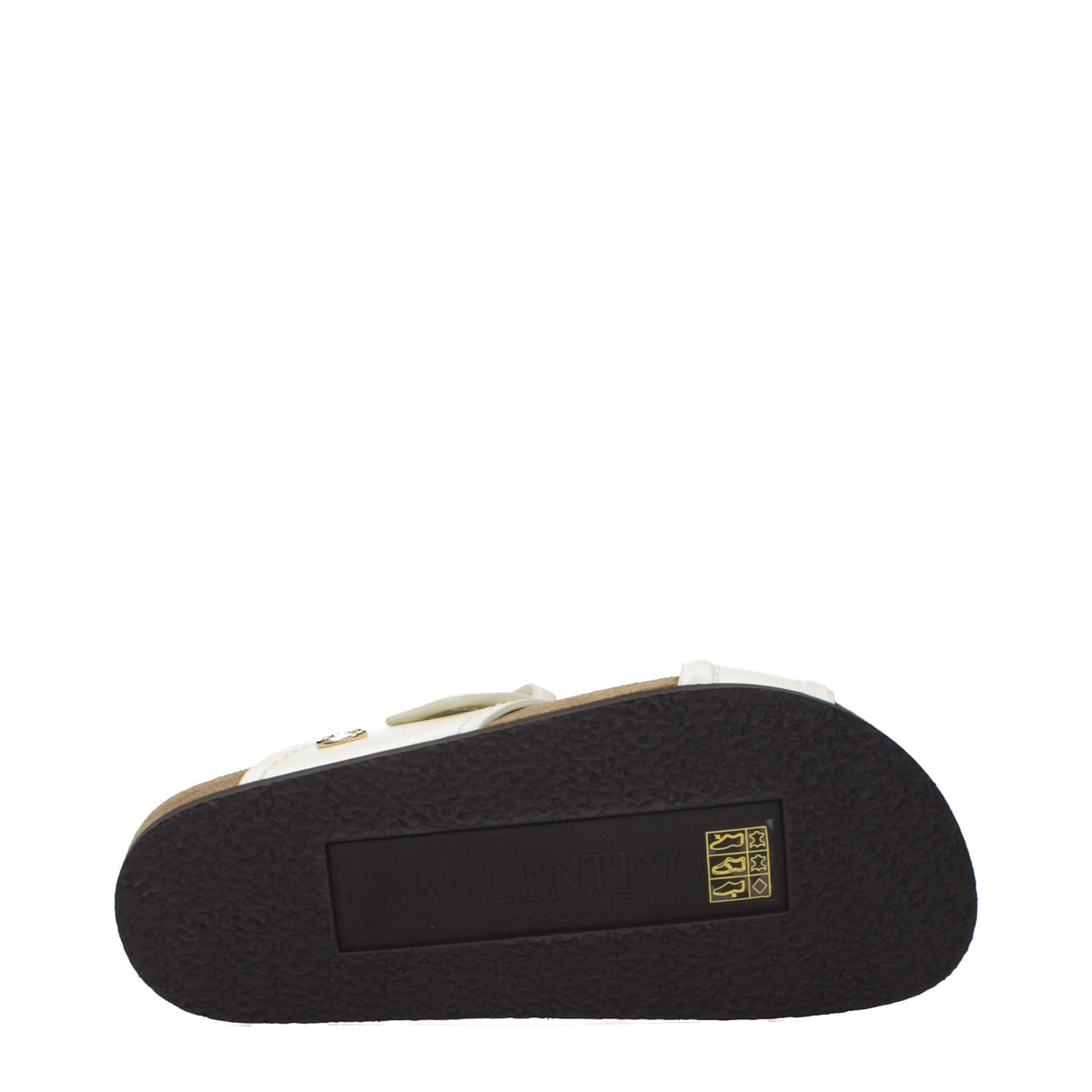 Valentino Garavani Beige Leather Slippers