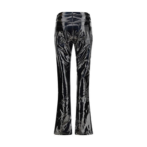 Fiorucci Black Polyethylene Casual Pants