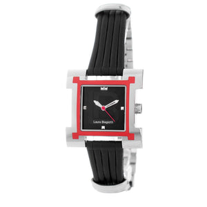 Laura Biagiotti Black Leather Lining Dress Watch