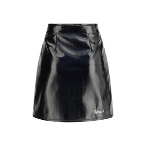 Fiorucci Black Cotton Mini Skirt