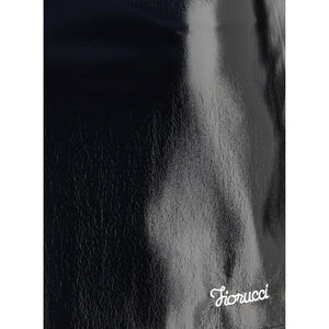 Fiorucci Black Cotton Mini Skirt