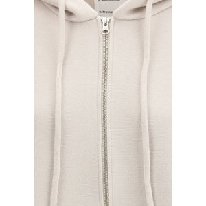 Extreme Cashmere White Cashmere Hoodie