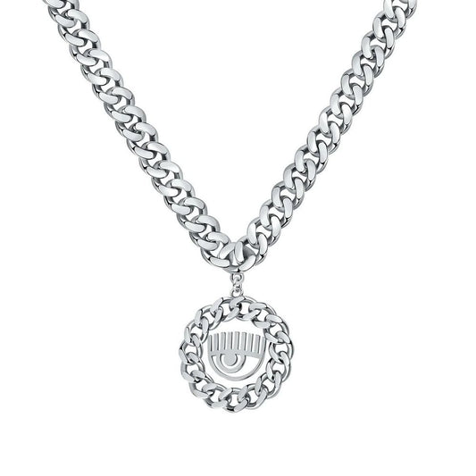 Chiara Ferragni Gray Stainless Steel Necklace