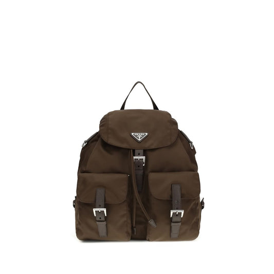 Prada Brown Recycled Polyamide Backpack