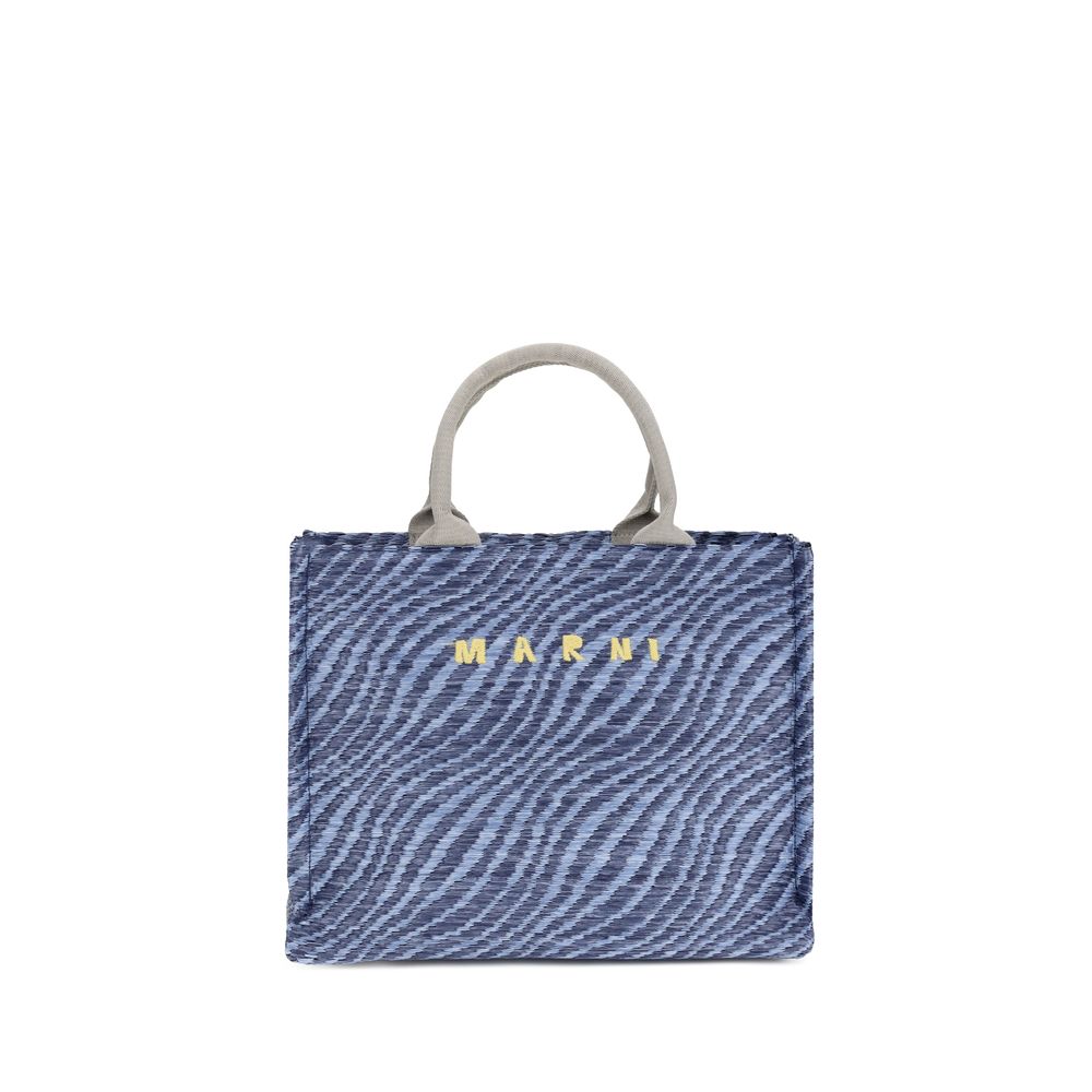 Marni Blue Fabric Shoulder Bag