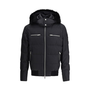 Moose Knuckles Black Polyester Bomber